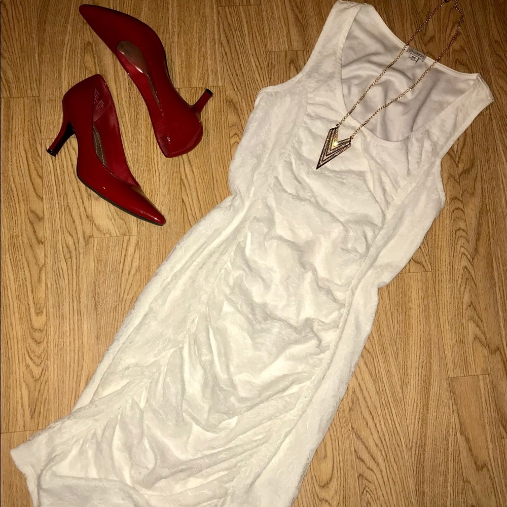 Guess White Lace Dress